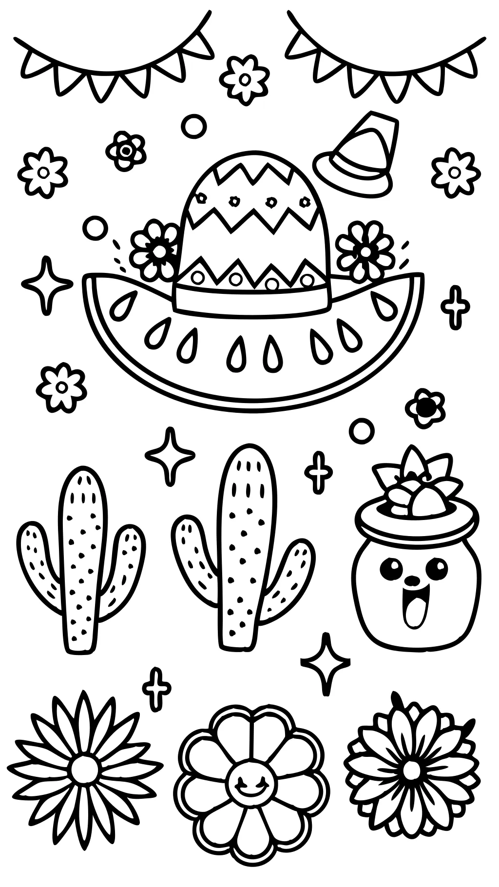 coloriages Cinco de Mayo imprimables